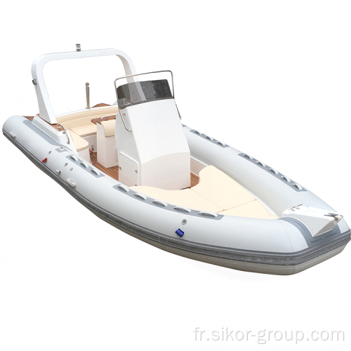 CE 6,8m Rib680 Hypalon Matière Verre Fibre Plastics Renforcé Coque Poliflable Pêche Pêche Cabine Cabine